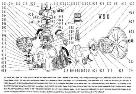 Уплотнительное кольцо 16 016W80 для поршневого блока W80 фото